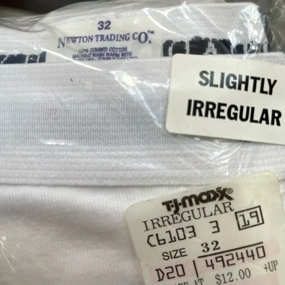 Newton Trading Co Mens Briefs Size 32 White Underwear NOS Whitey Tighty READ